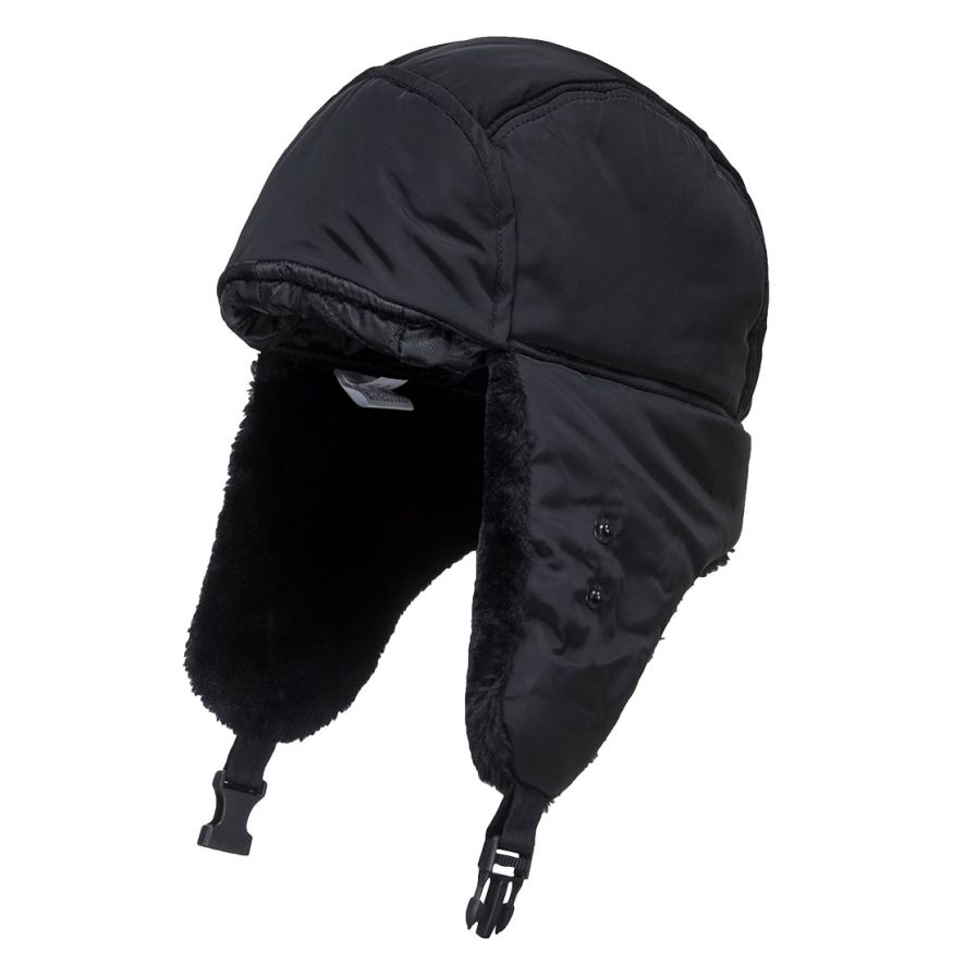 Winter Trapper Cap, , R, Black