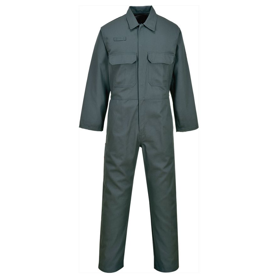 Bizweld FR Coverall, M, R, Bottle Green