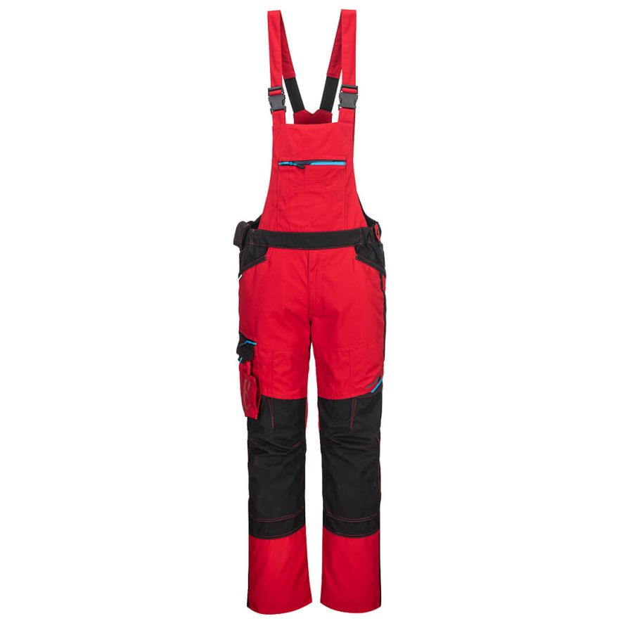 WX3 Bib and Brace, L, R, Deep Red
