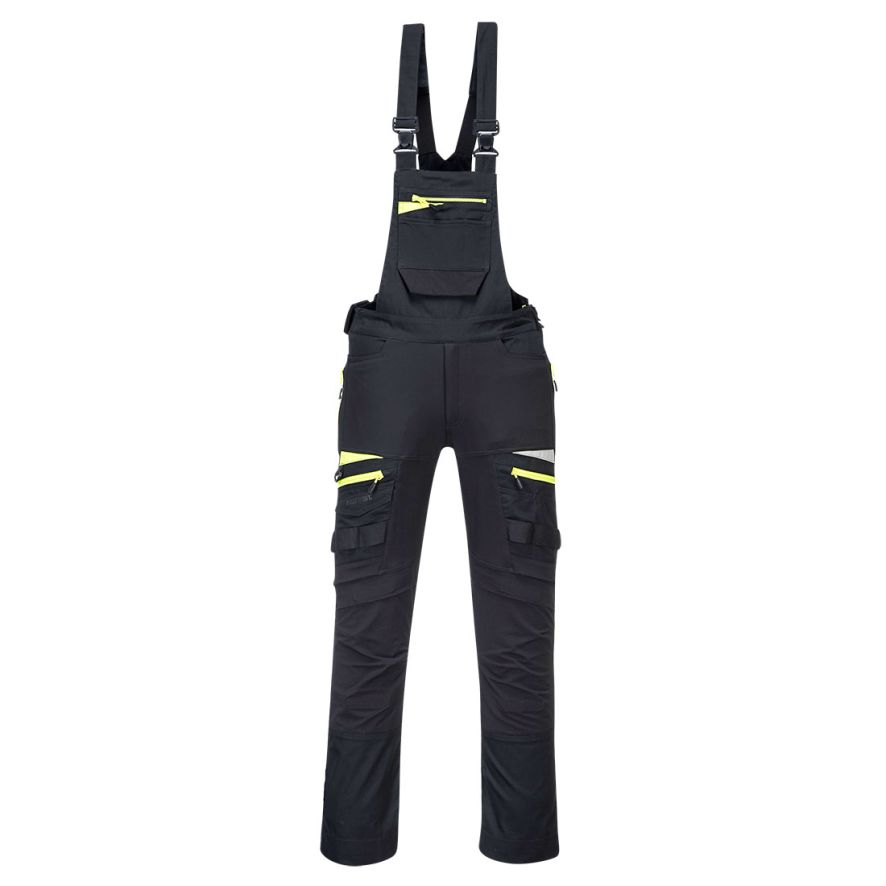 DX4 Work Bib and Brace, L, R, Black