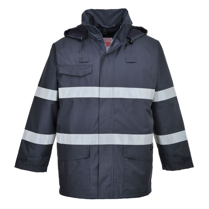 Bizflame Rain Multi Protection Jacket, L, R, Navy