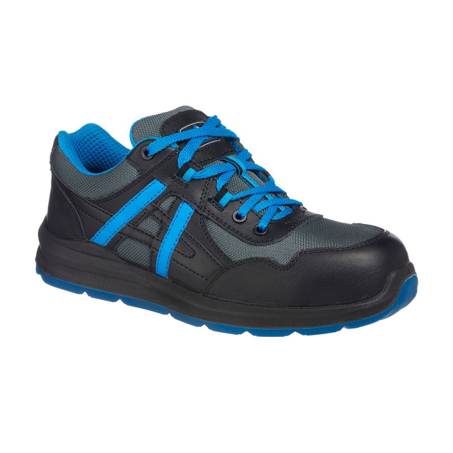 Portwest Compositelite Mersey Trainer S1P, 36, B, Black/Blue