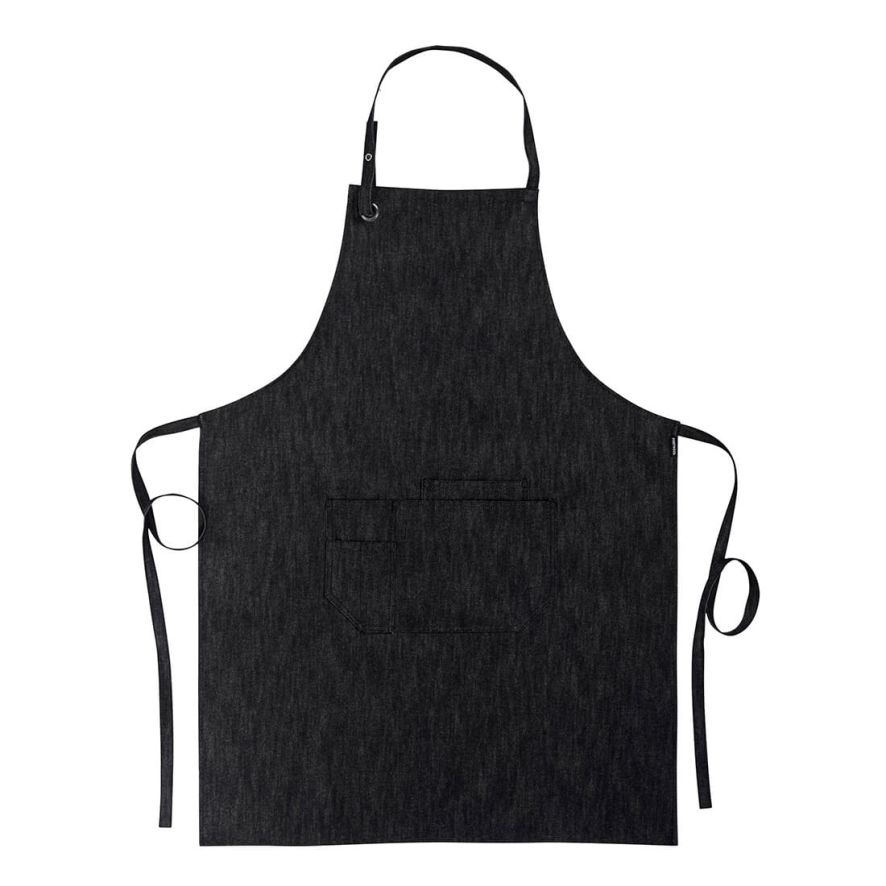 Canvas Bib Apron, , R, Indigo