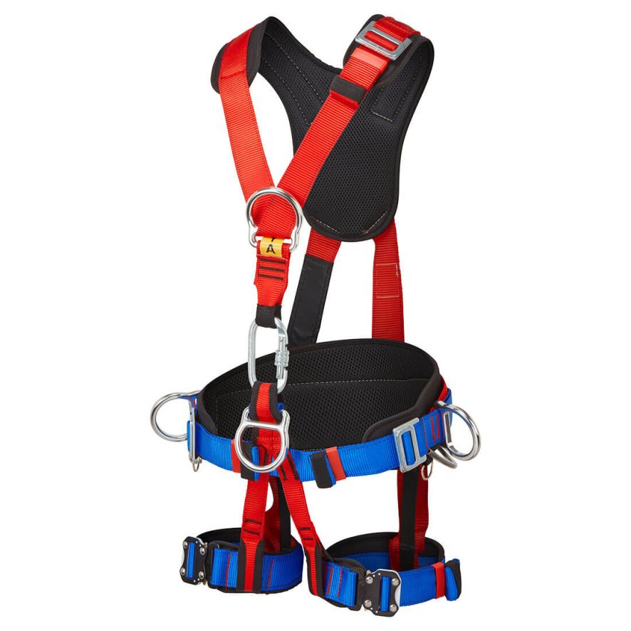 Portwest 4 Point Comfort Plus Harness, , R, Red