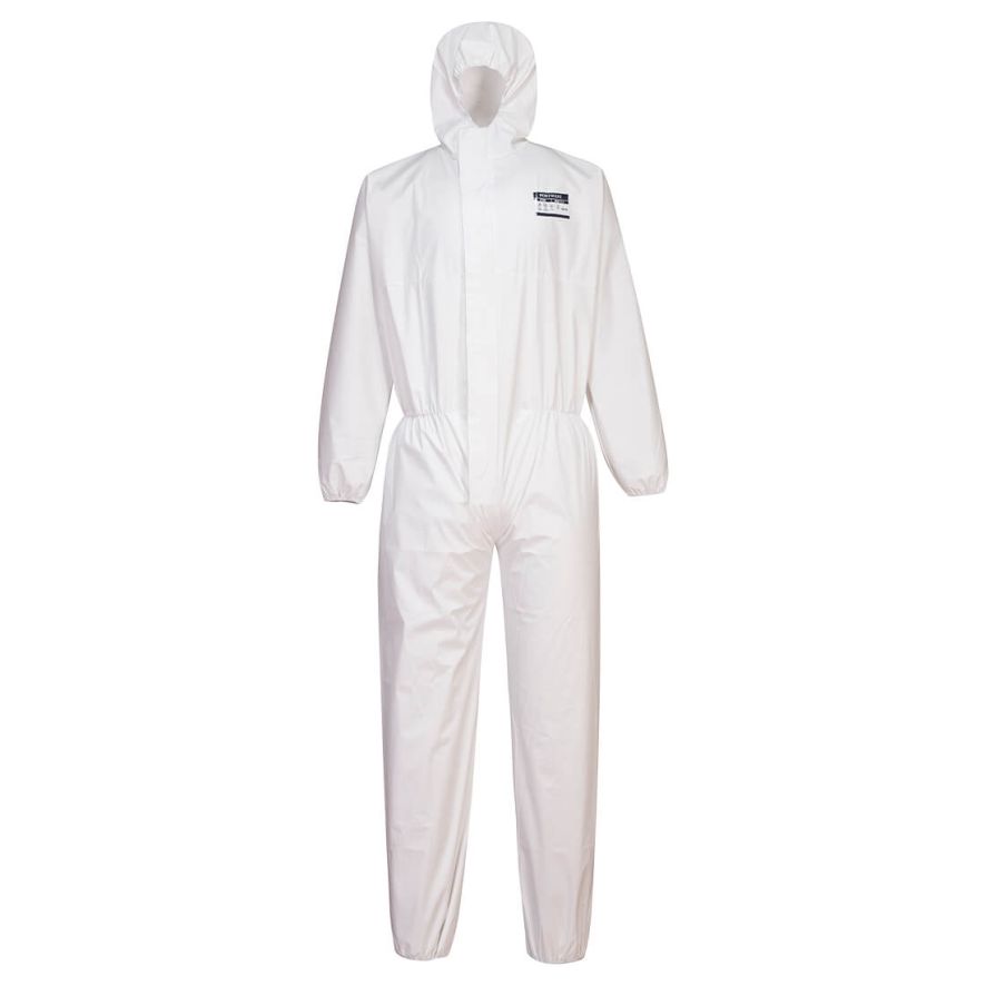 BizTex Pro Coverall Type 5/6 , L, R, White