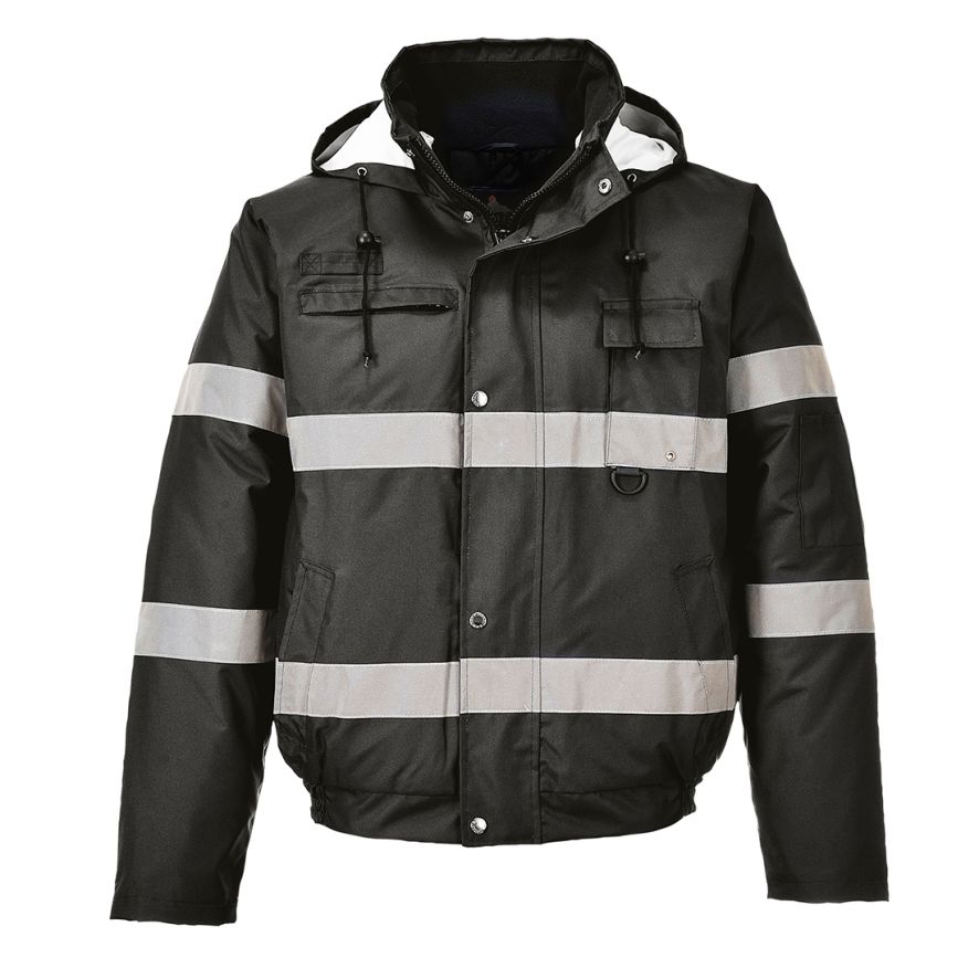 Iona Lite Winter Bomber Jacket, L, R, Black