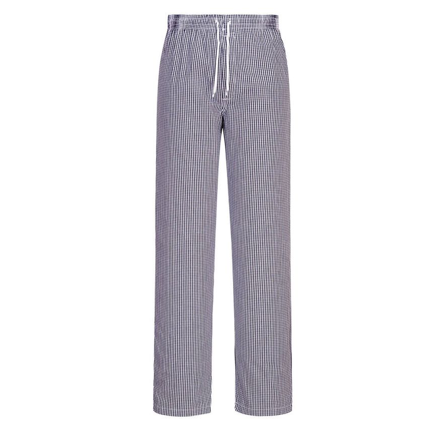 Bromley Chefs Trousers, L, R, Blue Check
