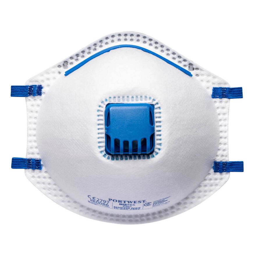 FFP2 Valved Respirator (Pk10), , R, White