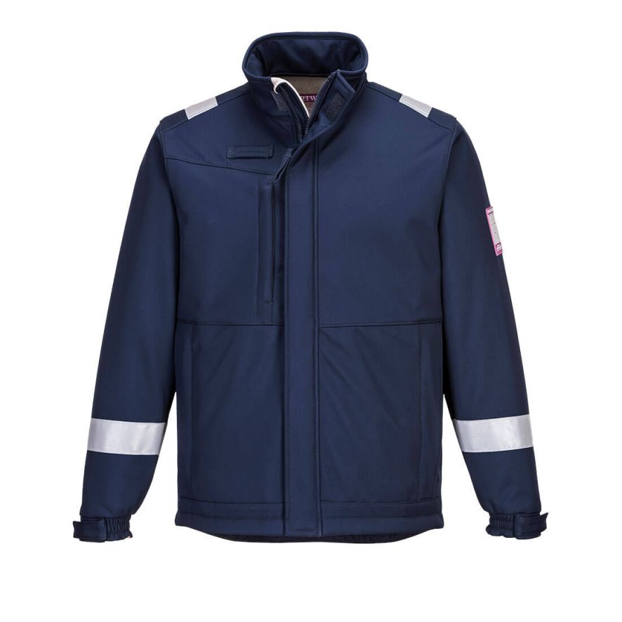 Modaflame Softshell Jacket , L, R, Navy