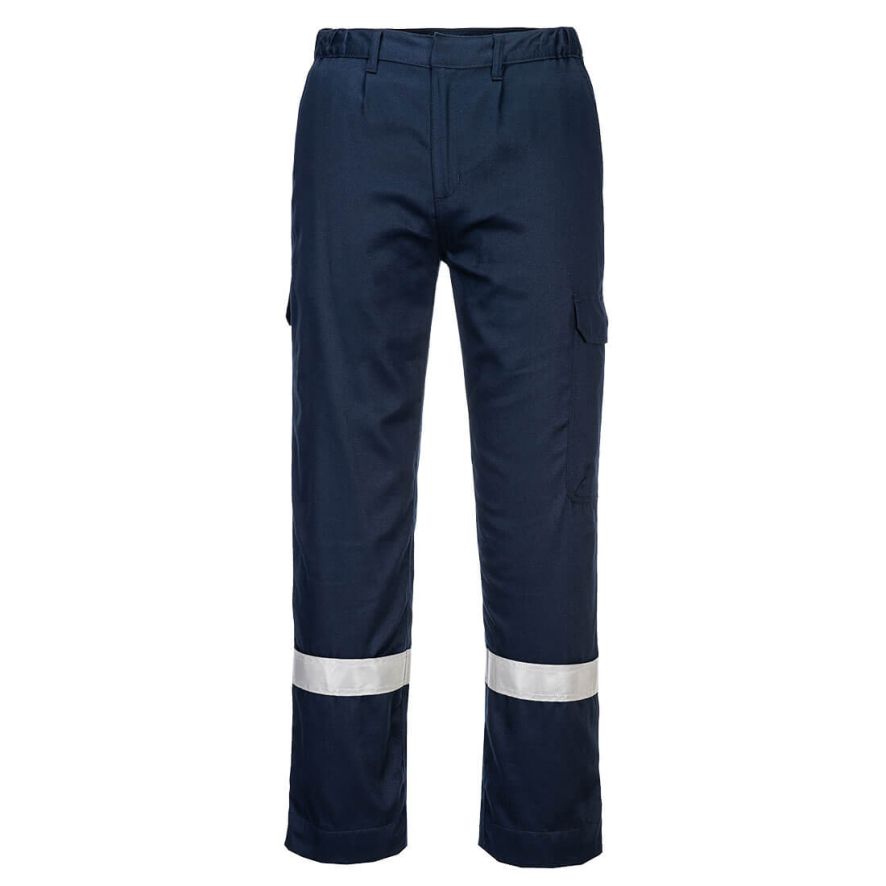 FR Lightweight Anti-Static Trousers, L, R, Navy