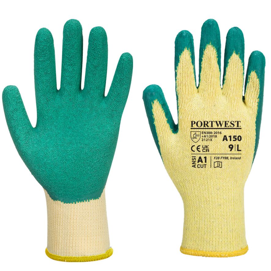 Classic Grip Glove - Latex, L, R, Green