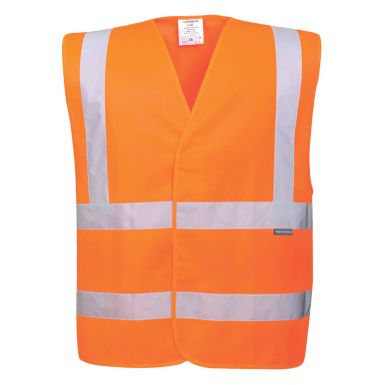 Eco Hi-Vis Vest (10 Pack), 4X/5X, R, Orange