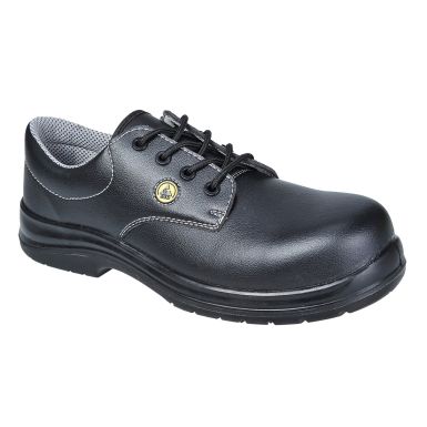 Portwest Compositelite ESD Laced Safety Shoe S2, 36, R, Black
