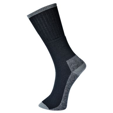 Work Sock 3 Pack, 39-43, R, Black