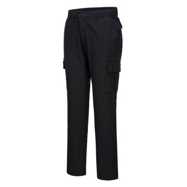 Stretch Slim Combat Trousers, 28, R, Black