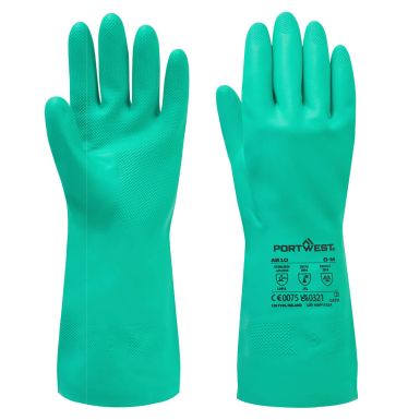 Nitrosafe Chemical Gauntlet, L, R, Green