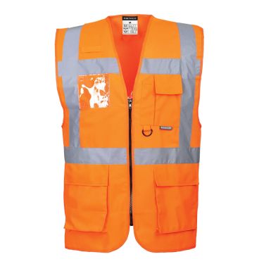 Berlin Hi-Vis Executive Vest , 4XL, R, Orange