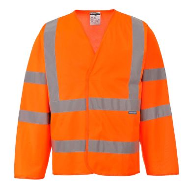 Hi-Vis Band and Brace Jacket L/S , L/XL, R, Orange