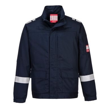 Bizflame Work Lightweight Stretch Panelled Jacket, L, R, Navy