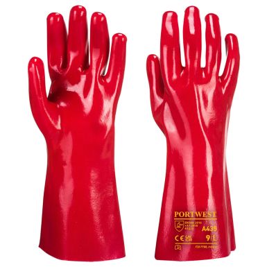 Grip 12 PVC Gauntlet 35cm, XL, R, Red