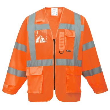Hi-Vis Executive Jacket, L, R, Orange