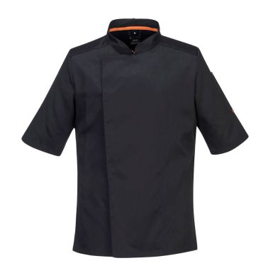 Stretch Mesh Air Pro Short Sleeve Jacket, L, R, Black