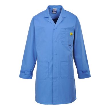 Anti-Static ESD Coat, L, R, Hamilton Blue