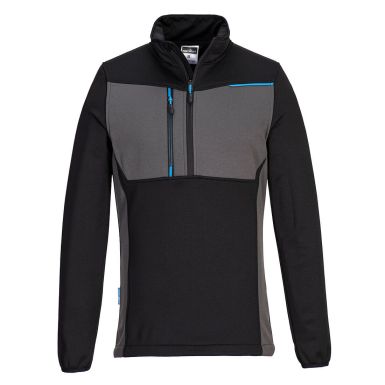 WX3 Half Zip Tech Fleece, L, R, Black