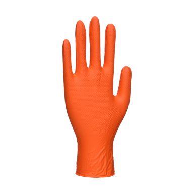 Orange HD Disposable Glove (Pk100), L, R, Orange