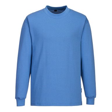 Anti-Static ESD Long Sleeve T-Shirt, L, R, Hamilton Blue