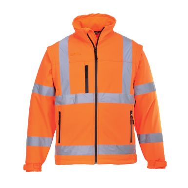 Hi-Vis 2-in-1 Softshell (3L), 4XL, R, Orange