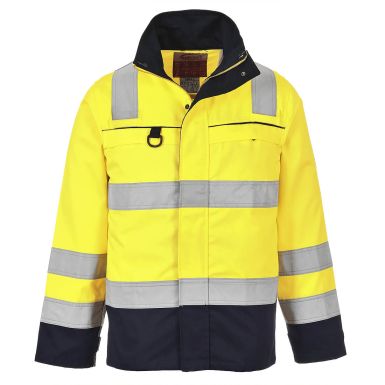 Hi-Vis Multi-Norm Jacket, L, R, Yellow/Navy