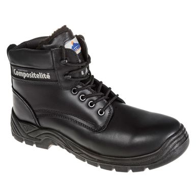 Portwest Compositelite Fur Lined Thor Boot S3 CI, 38, R, Black