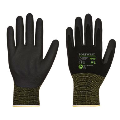 NPR15 Foam Nitrile Bamboo Glove (Pk12), L, R, Black