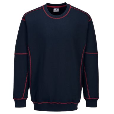 Essential Two Tone Sweatshirt, L, E, Navy/Red