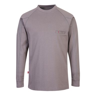 FR Anti-Static Crew Neck, L, R, Grey