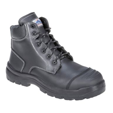 Clyde Safety Boot S3 HRO CI HI FO, 38, R, Black