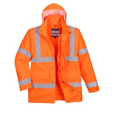 Hi-Vis 4-in-1 Traffic Jacket, 4XL, R, Orange
