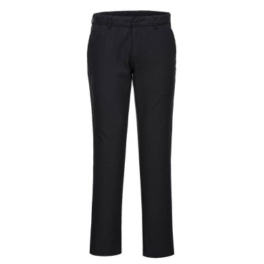 WX2 Eco Women's Stretch Slim Chino Trousers, 26, R, Black