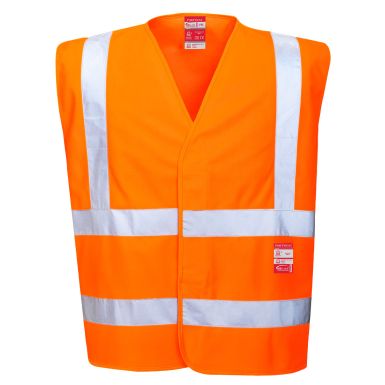 Hi-Vis FR Vest , 4X/5X, R, Orange