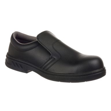Steelite Slip On Safety Shoe S2, 34, R, Black