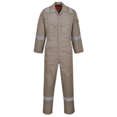 Araflame Silver Coverall, 38, R, Khaki