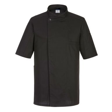 Surrey Chefs Jacket S/S, L, R, Black