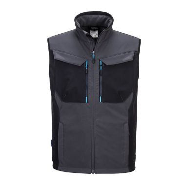 WX3 Softshell Gilet (3L), L, R, Metal Grey