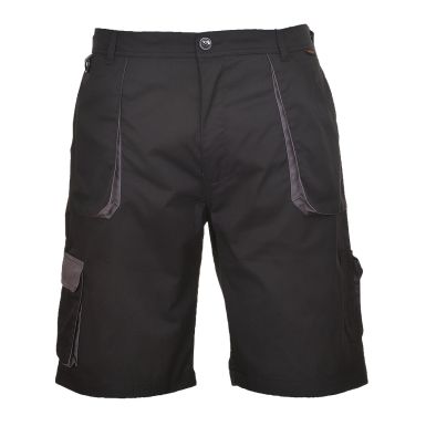 Portwest Texo Contrast Shorts, L, R, Black