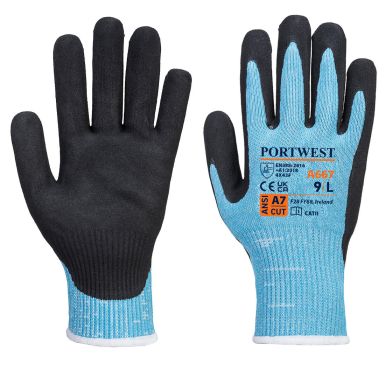 Claymore AHR Cut Glove, L, R, Blue/Black