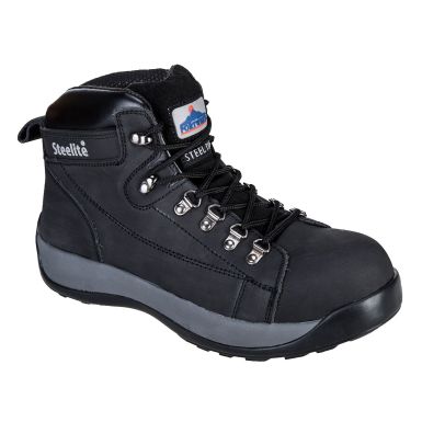 Steelite Mid Cut Nubuck Boot SB HRO, 38, R, Black