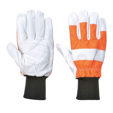 Oak Chainsaw Protective Glove (Class 0), L, R, Orange