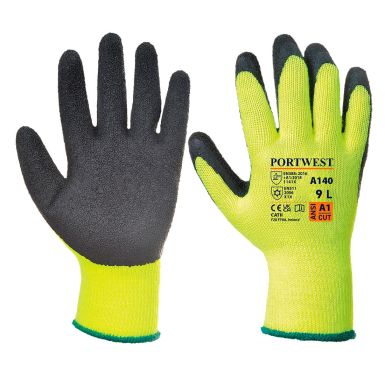 Thermal Grip Glove - Latex, L, R, Black