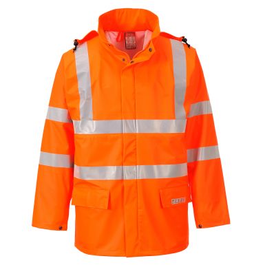 Sealtex Flame Hi-Vis Jacket, L, R, Orange